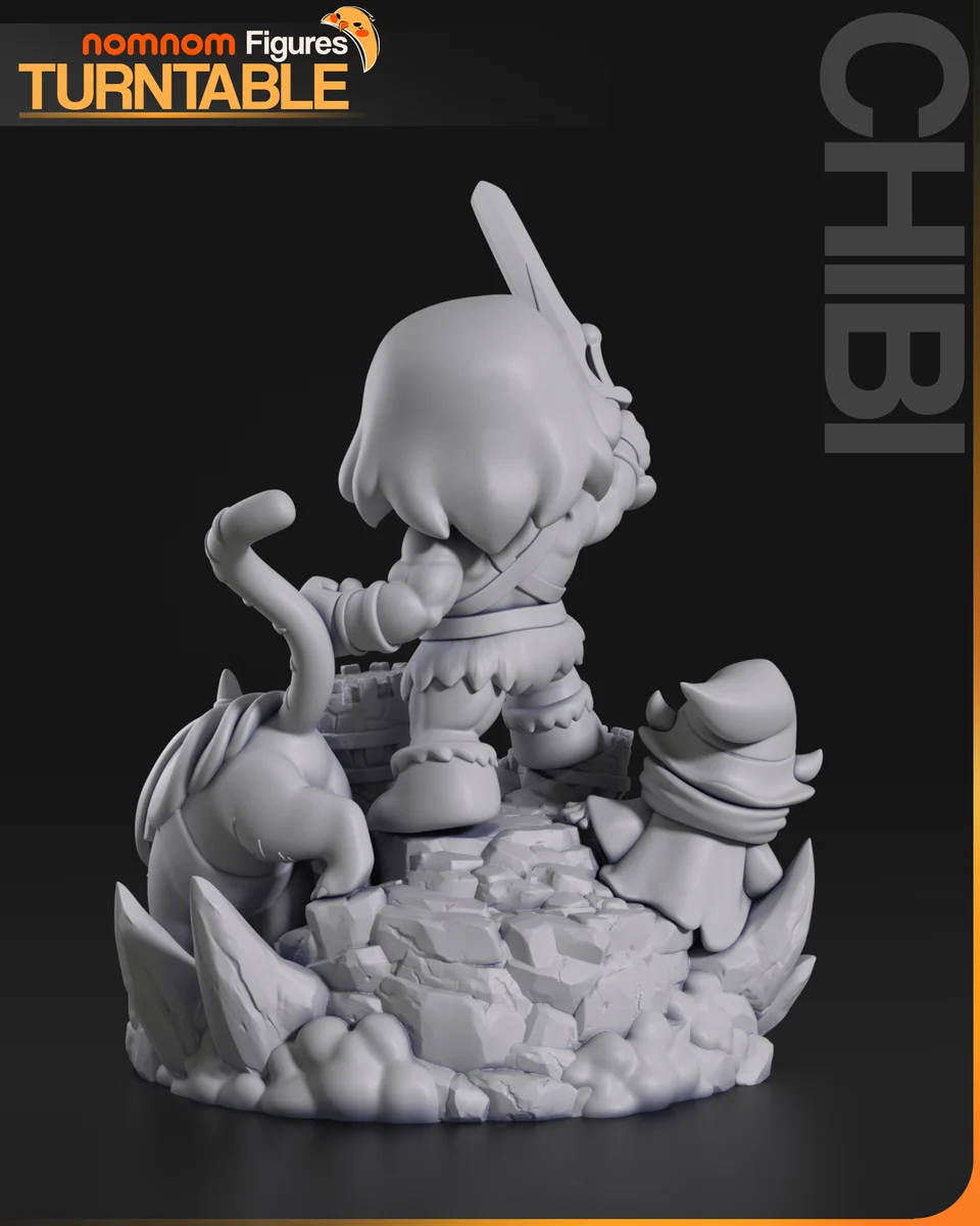 Chibi He-Man | Fan Art | 3D Printed Resin Model Garage Kit | *Un-Painted* | Nomnom 6