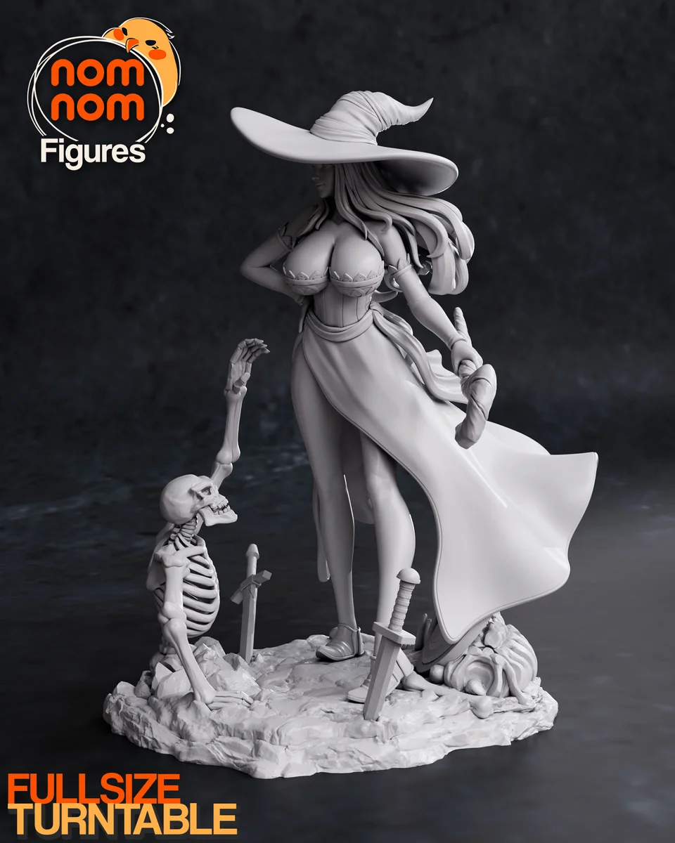 Sorceress | Fan Art | 3D Printed Resin Model Garage Kit | *Un-Painted* | Nomnom 6