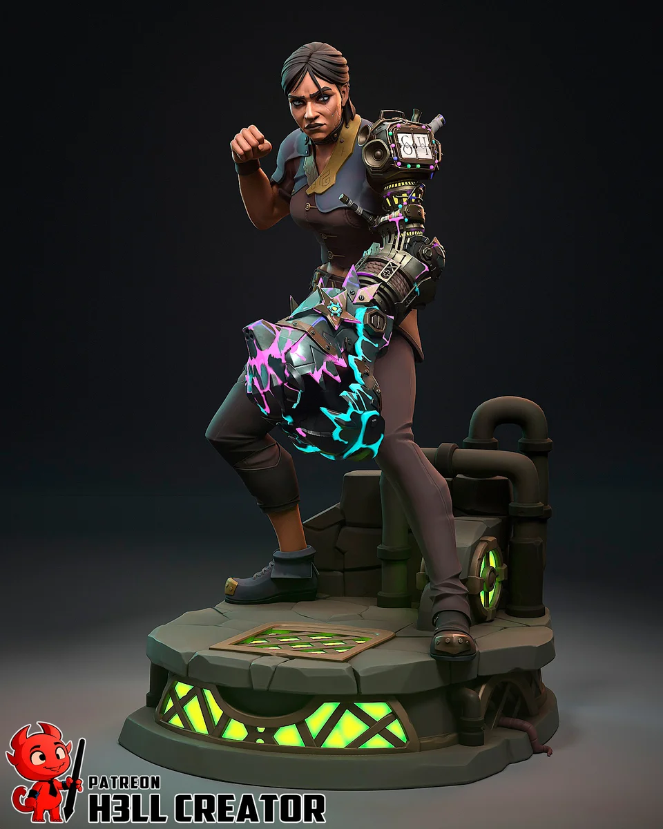 Sevika | Fan Art | 3D Printed Resin Model Garage Kit | *Un-Painted* | H3LL Creator 3