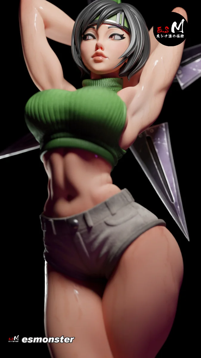 Yuffie | Fan Art | 3D Printed Resin Model Garage Kit | *Un-Painted* | ES Monster 17