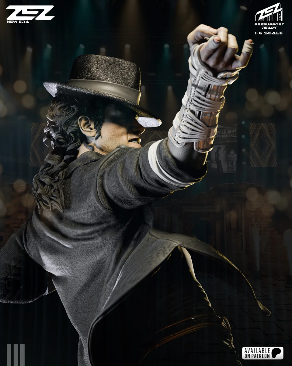 Michael Jackson | Fan Art | 3D Printed Resin Model Garage Kit | *Un-Painted* | ZEZ Studio 7