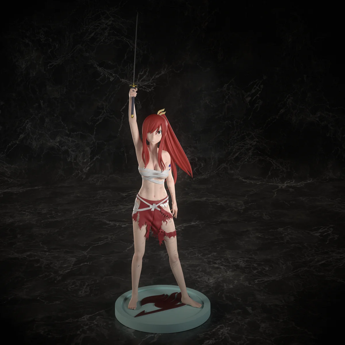 Erza Scarlet | Fan Art | 3D Printed Resin Model Garage Kit | *Un-Painted* | Inari Figure 4