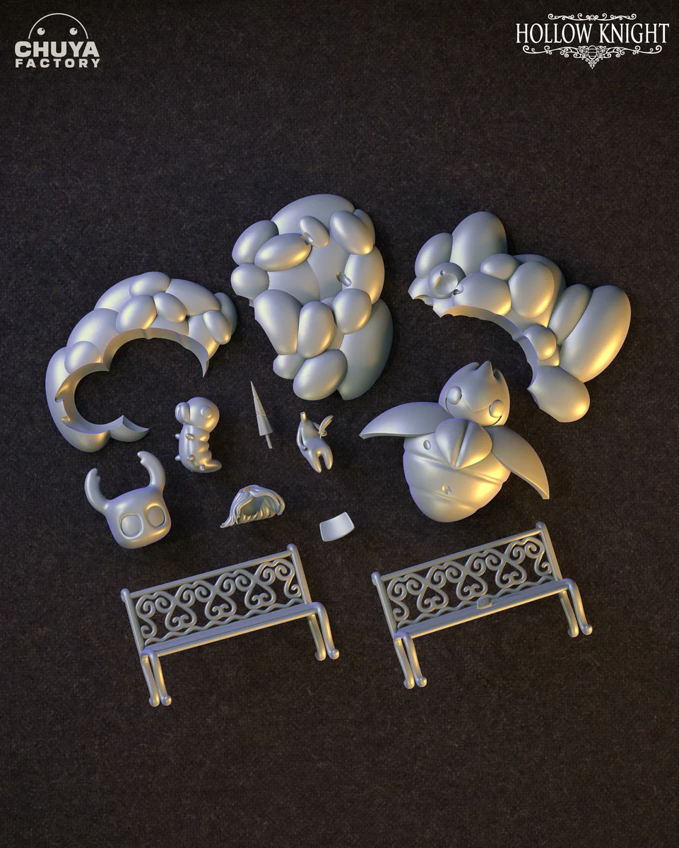 Chibi Hollow Knight | Fan Art | 3D Printed Resin Model Garage Kit | *Un-Painted* | Chuya Factory 11