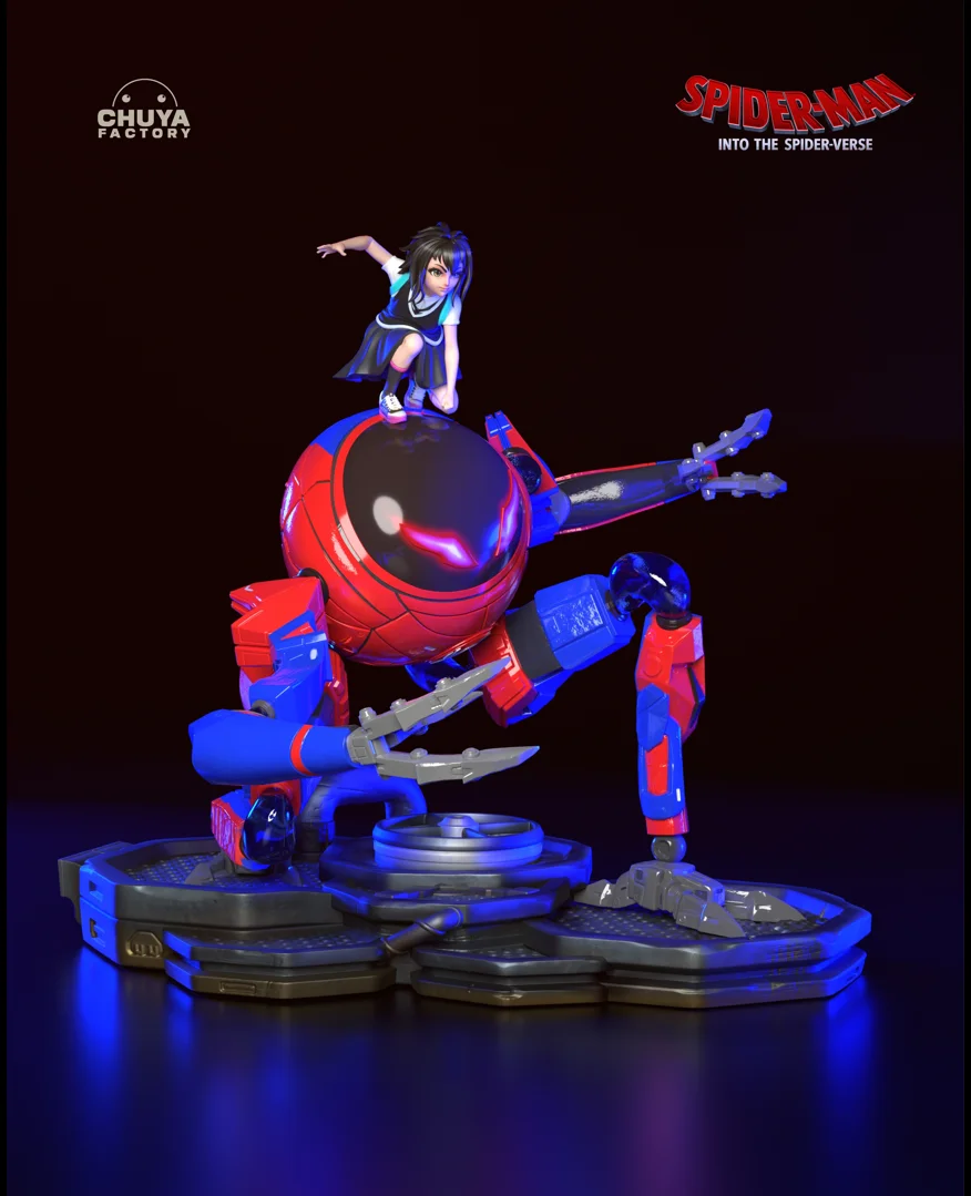 Peni Parker | Fan Art | 3D Printed Resin Model Garage Kit | *Un-Painted* | Chuya Factory 4