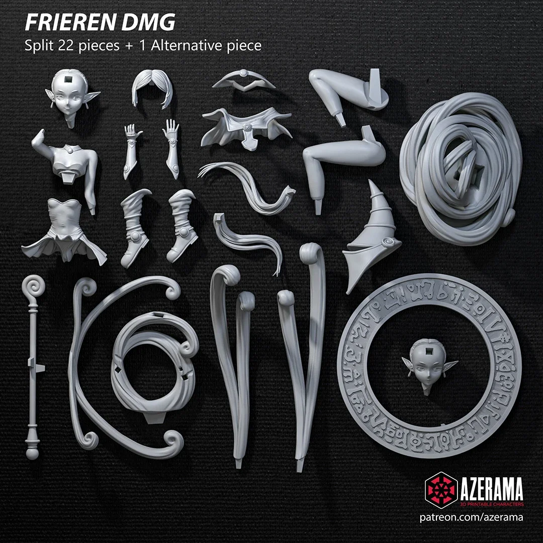 Frieren | Fan Art | 3D Printed Resin Model Garage Kit | *Un-Painted* | Azerama 3