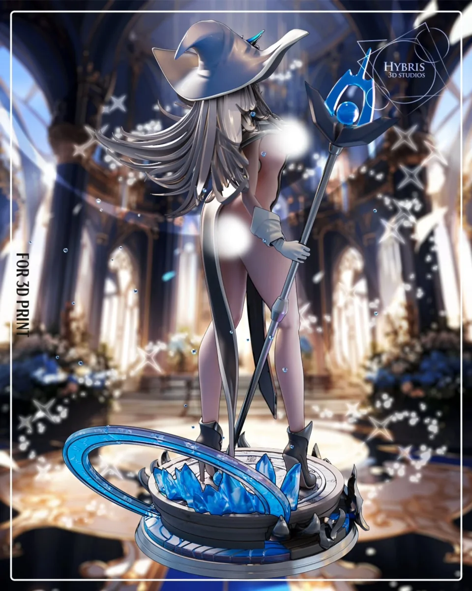 Silent Witch | Fan Art | 3D Printed Resin Model Garage Kit | *Un-Painted* | Hybris Studios 9