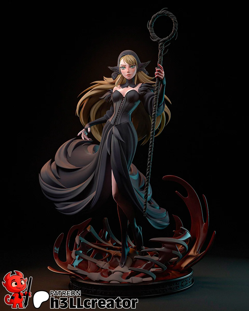 Marcille | Fan Art | 3D Printed Resin Model Garage Kit | *Un-Painted* | H3LL Creator 3