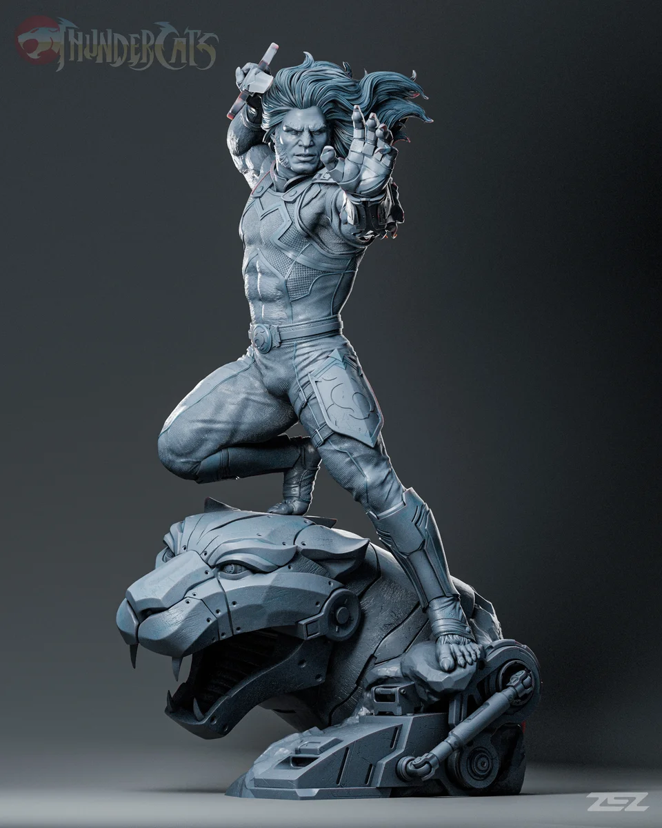 Lion-O | Fan Art | 3D Printed Resin Model Garage Kit | *Un-Painted* | ZEZ Studio 3