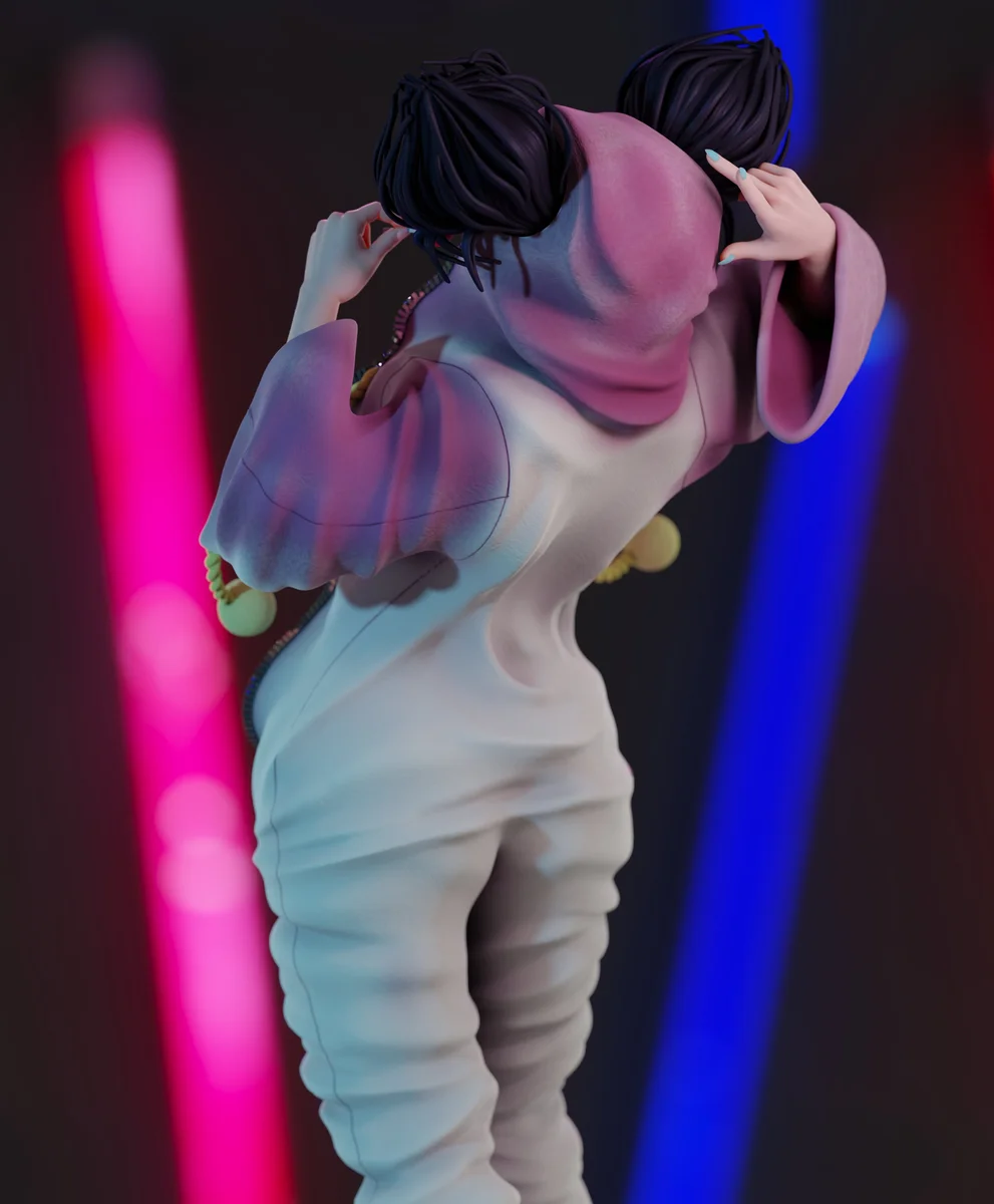 Martial Artist | Fan Art | 3D Printed Resin Model Garage Kit | *Un-Painted* | Momoji 5