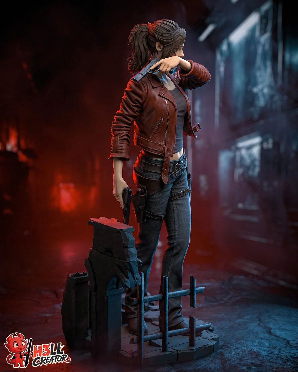 Claire Redfield | Fan Art | 3D Printed Resin Model Garage Kit | *Un-Painted* | H3LL Creator 6