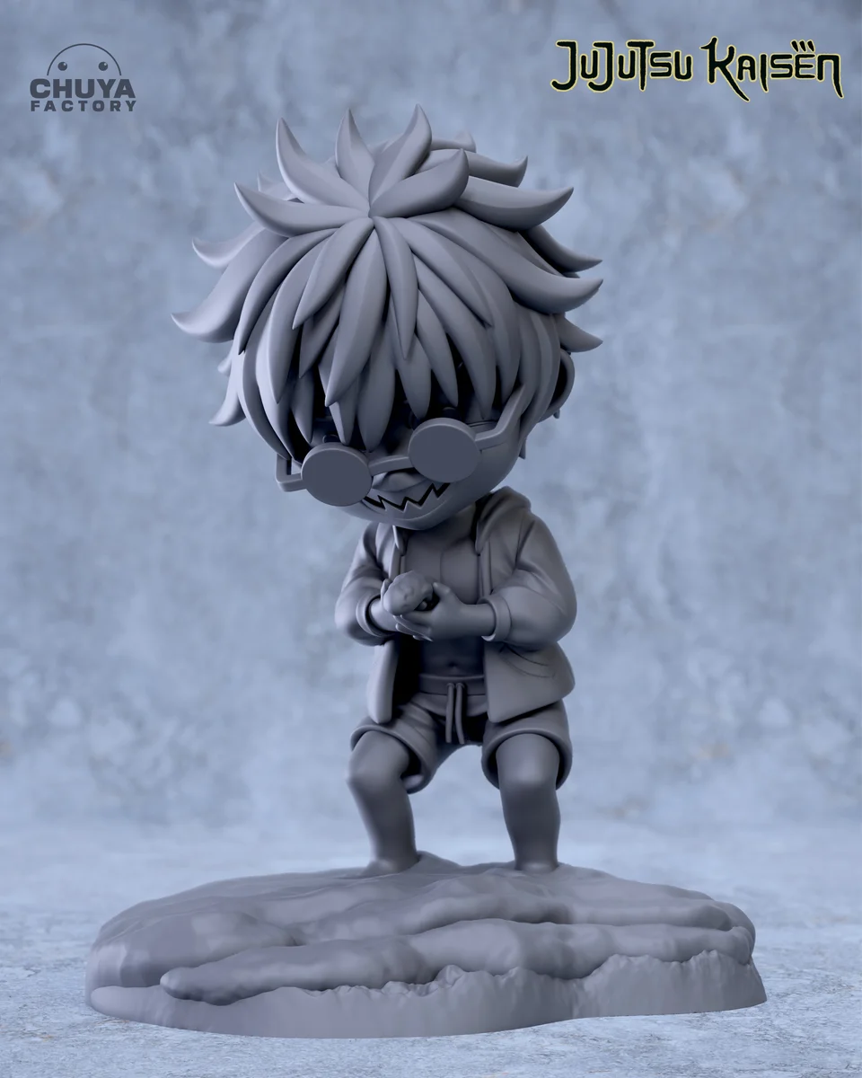 Chibi Gojo Satoru | Fan Art | 3D Printed Resin Model Garage Kit | *Un-Painted* | Chuya Factory 9