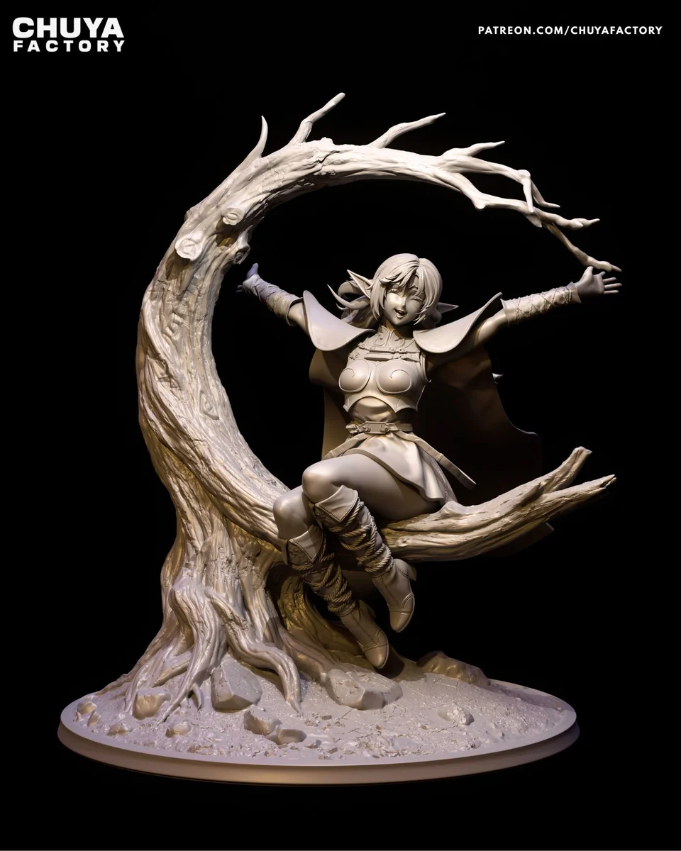 Deedlit | Fan Art | 3D Printed Resin Model Garage Kit | *Un-Painted* | Chuya Factory 6