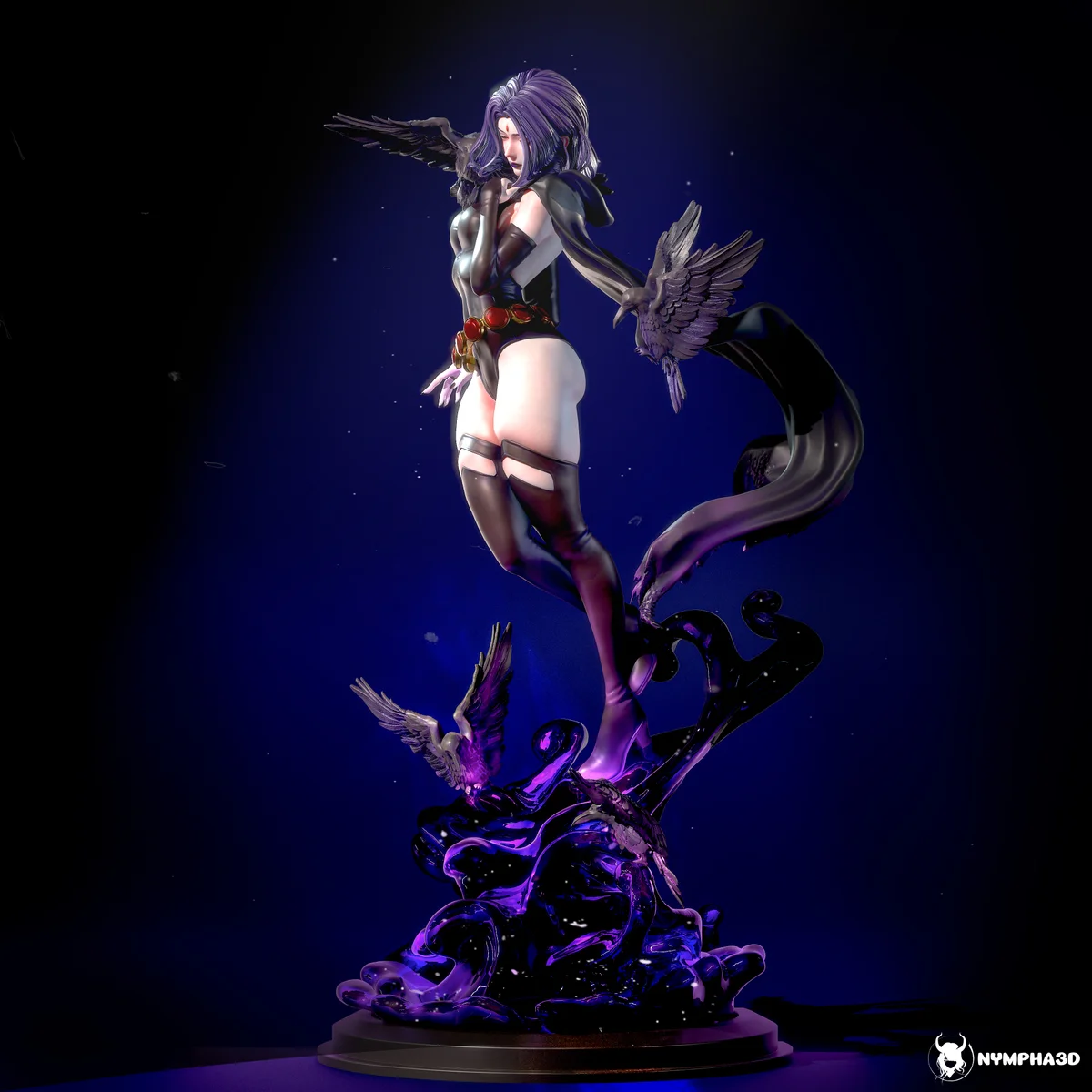 Raven | Fan Art | 3D Printed Resin Model Garage Kit | *Un-Painted* | Nympha3D 4