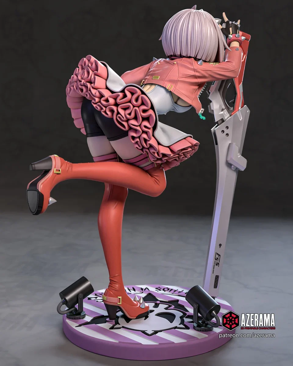 Elphelt | Fan Art | 3D Printed Resin Model Garage Kit | *Un-Painted* | Azerama 3