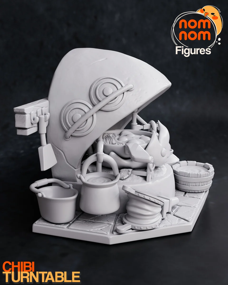 Chibi Calcifer | Fan Art | 3D Printed Resin Model Garage Kit | *Un-Painted* | Nomnom 7