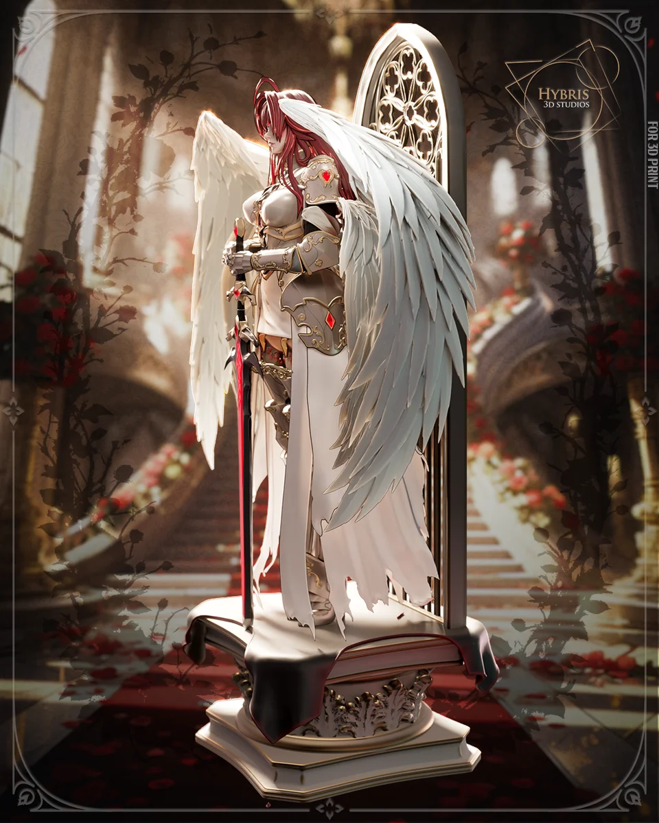 Archangel Rias | Fan Art | 3D Printed Resin Model Garage Kit | *Un-Painted* | Hybris Studios 4
