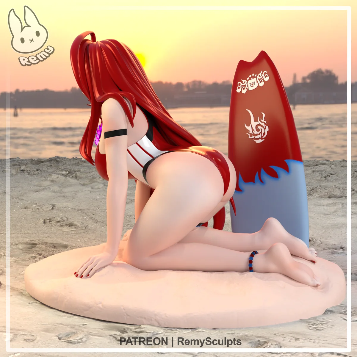 Elizabeth Rose Bloodflame | Fan Art | 3D Printed Resin Model Garage Kit | *Un-Painted* | Remy Sculpts 3
