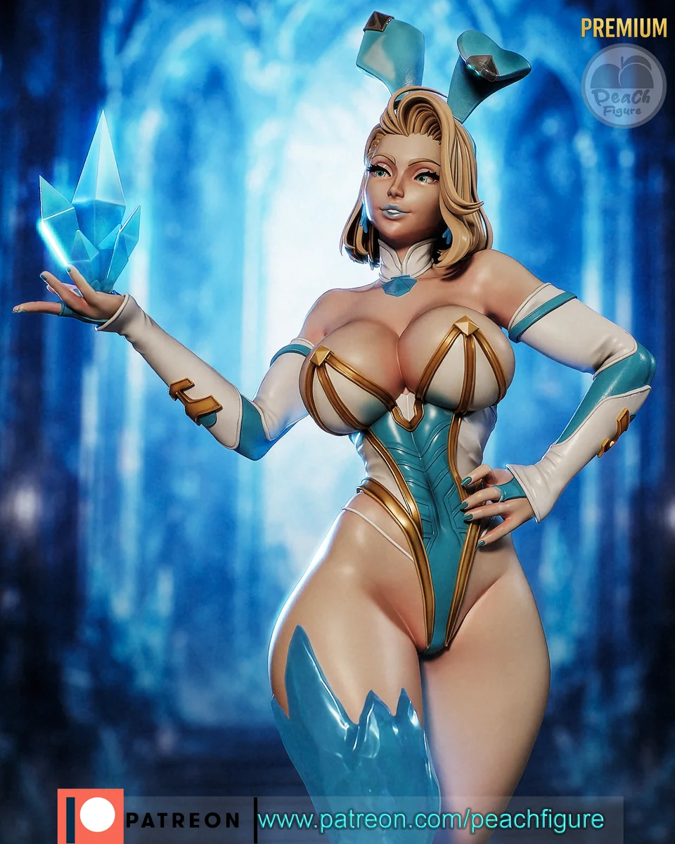Emma Frost | Fan Art | 3D Printed Resin Model Garage Kit | *Un-Painted* | Peach Figure 4