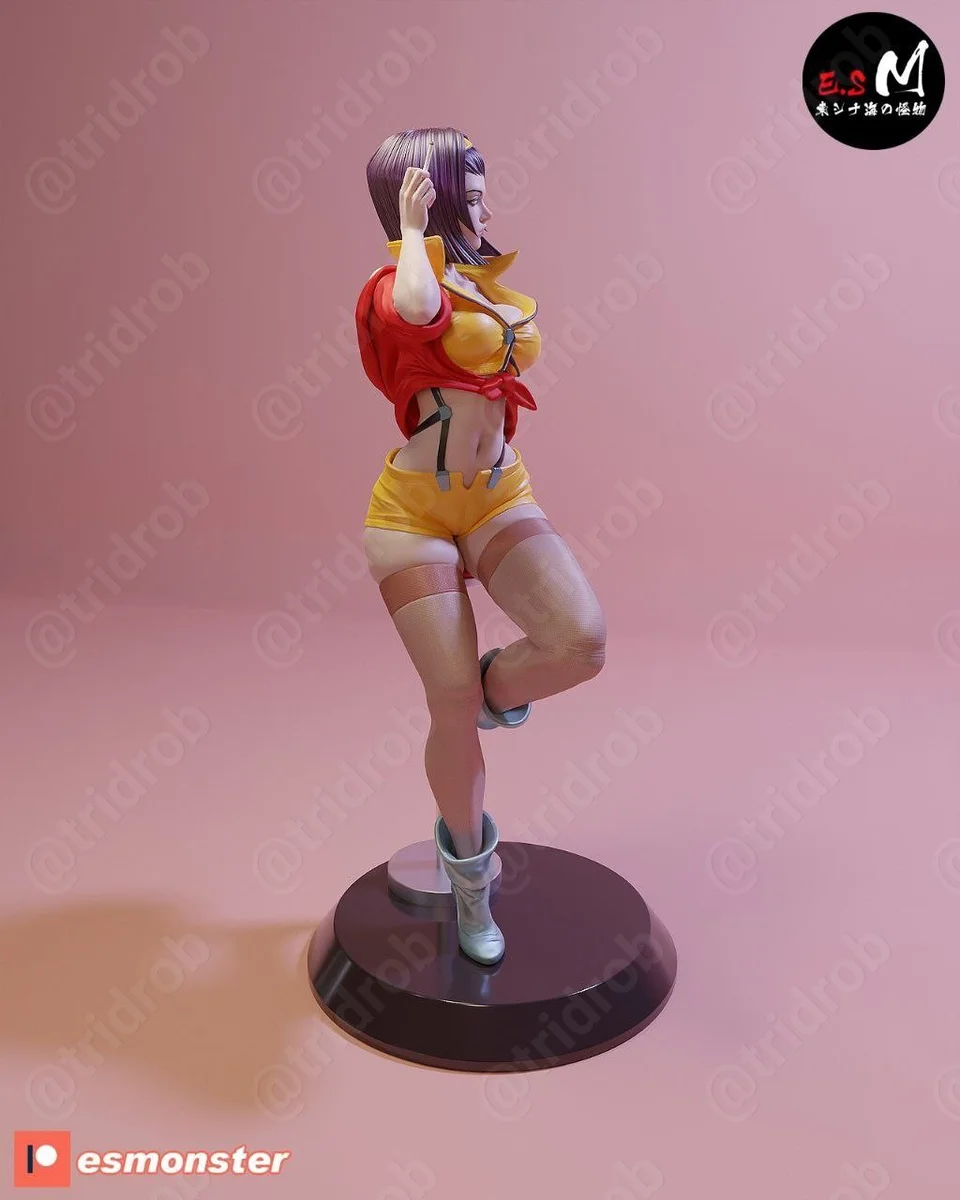 Faya Cowboy Bebop | Fan Art | 3D Printed Resin Model Garage Kit | *Un-Painted* | ES Monster 5