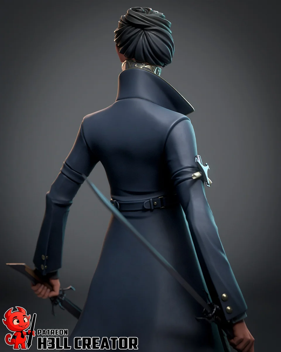 Emily | Fan Art | 3D Printed Resin Model Garage Kit | *Un-Painted* | H3LL Creator 10