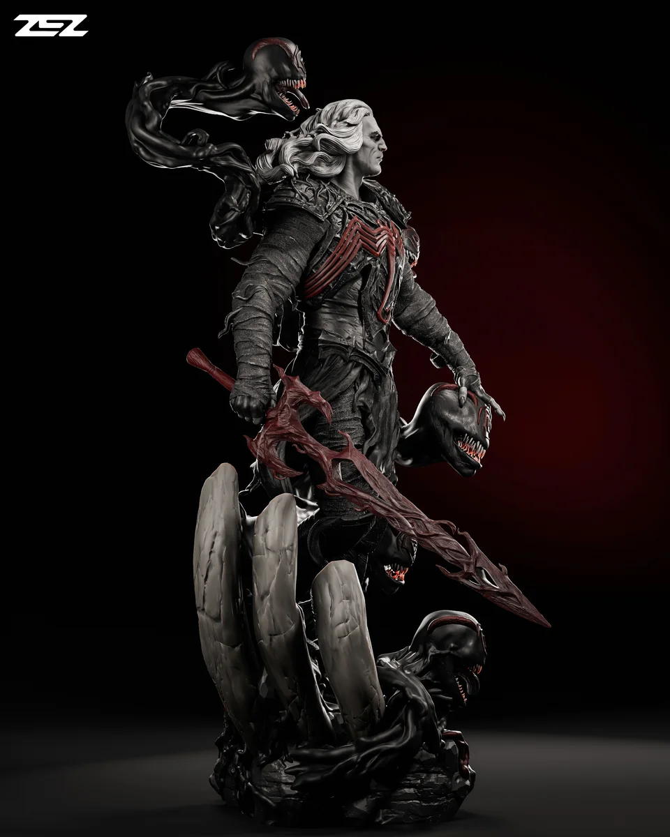 Knull | Fan Art | 3D Printed Resin Model Garage Kit | *Un-Painted* | ZEZ Studio 7