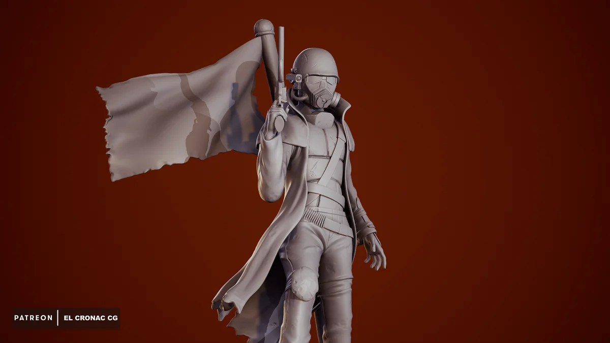 NCR Ranger | Fan Art | 3D Printed Resin Model Garage Kit | *Un-Painted* | Inaki Sculpts 4