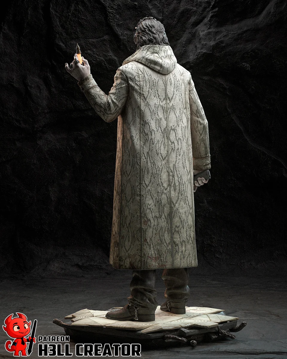 Victor Gideon | Fan Art | 3D Printed Resin Model Garage Kit | *Un-Painted* | H3LL Creator 11