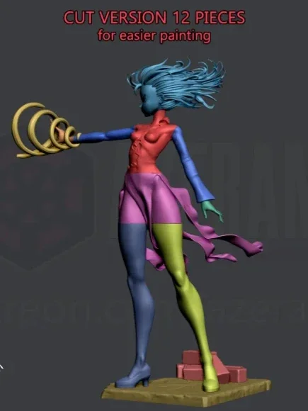 Tatsumaki | Fan Art | 3D Printed Resin Model Garage Kit | *Un-Painted* | Azerama 4