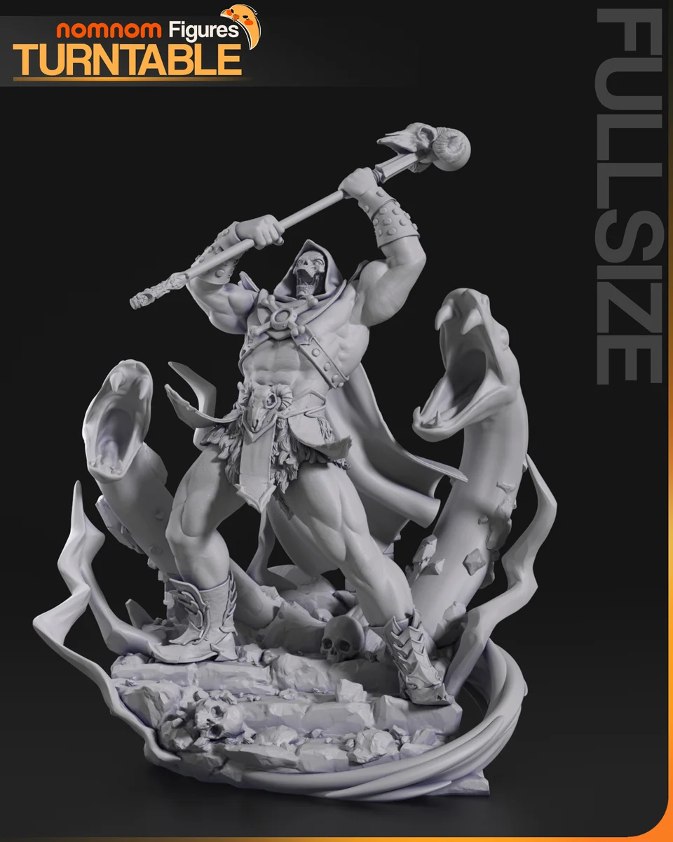 Skeletor | Fan Art | 3D Printed Resin Model Garage Kit | *Un-Painted* | Nomnom 3