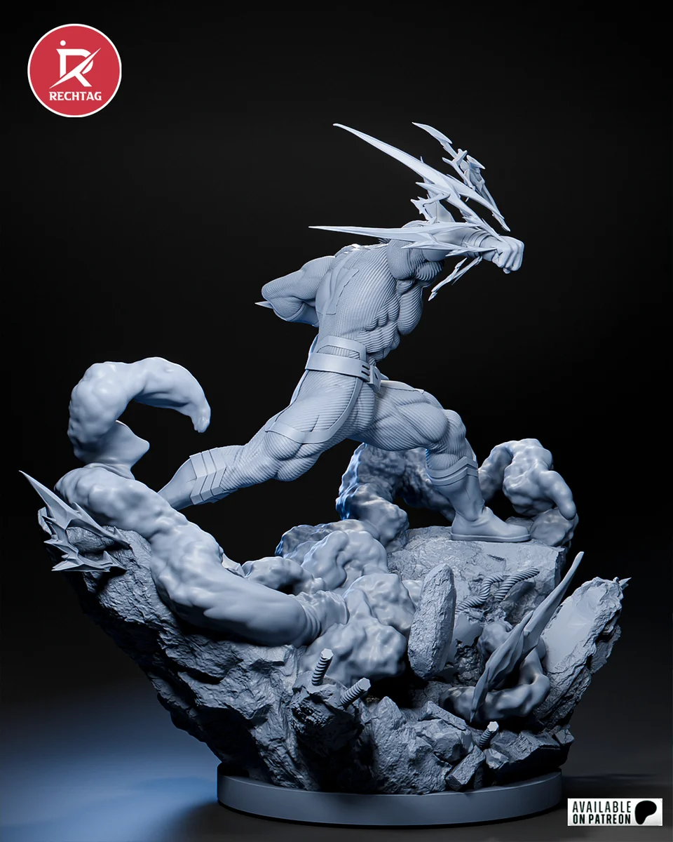 All Might | Fan Art | 3D Printed Resin Model Garage Kit | *Un-Painted* | Rechtag 14