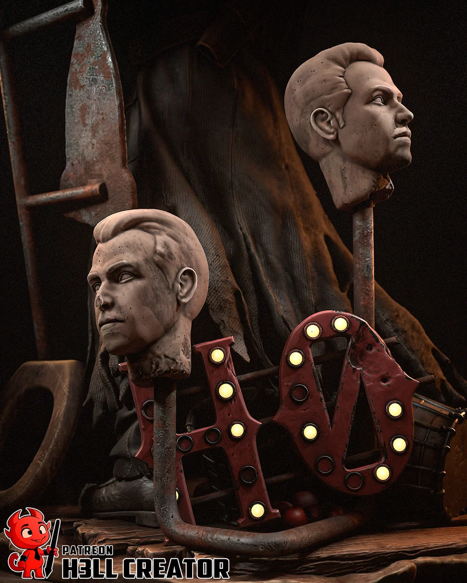 Ghoul | Fan Art | 3D Printed Resin Model Garage Kit | *Un-Painted* | H3LL Creator 7