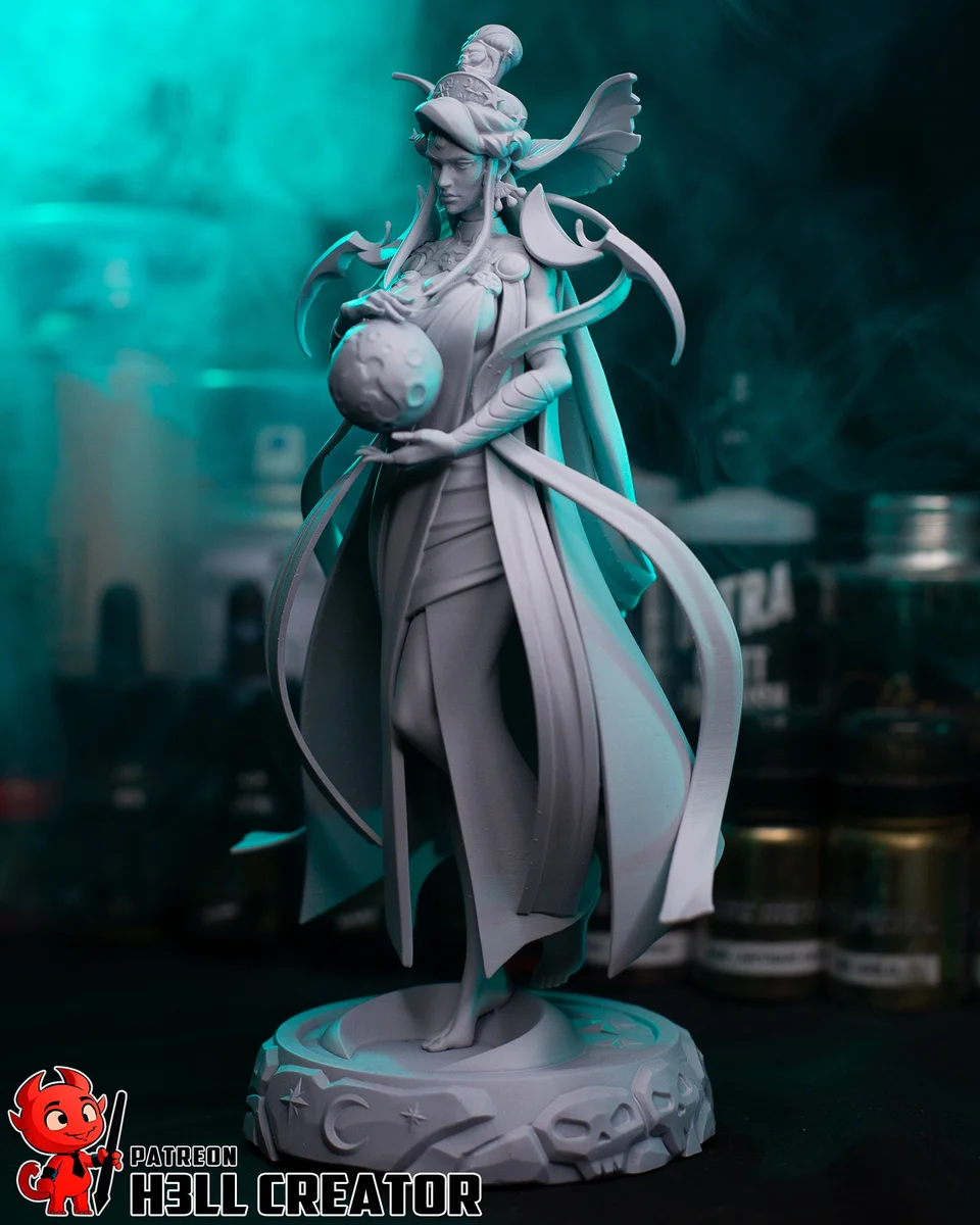 Nyx | Fan Art | 3D Printed Resin Model Garage Kit | *Un-Painted* | H3LL Creator 10