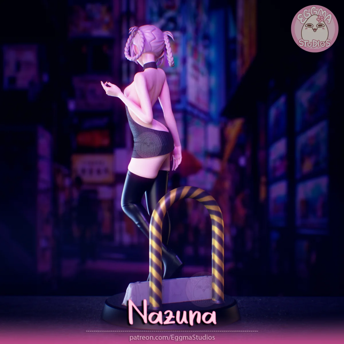 Nazuna | Fan Art | 3D Printed Resin Model Garage Kit | *Un-Painted* | EggmaStudios 5