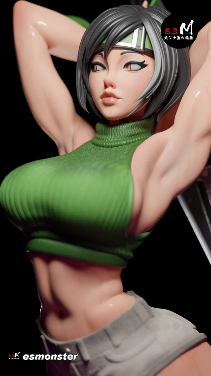 Yuffie | Fan Art | 3D Printed Resin Model Garage Kit | *Un-Painted* | ES Monster 18