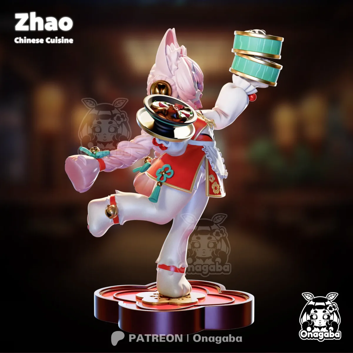 Zhao Chinese Cuisine | Fan Art | 3D Printed Resin Model Garage Kit | *Un-Painted* | ONAGABA 14