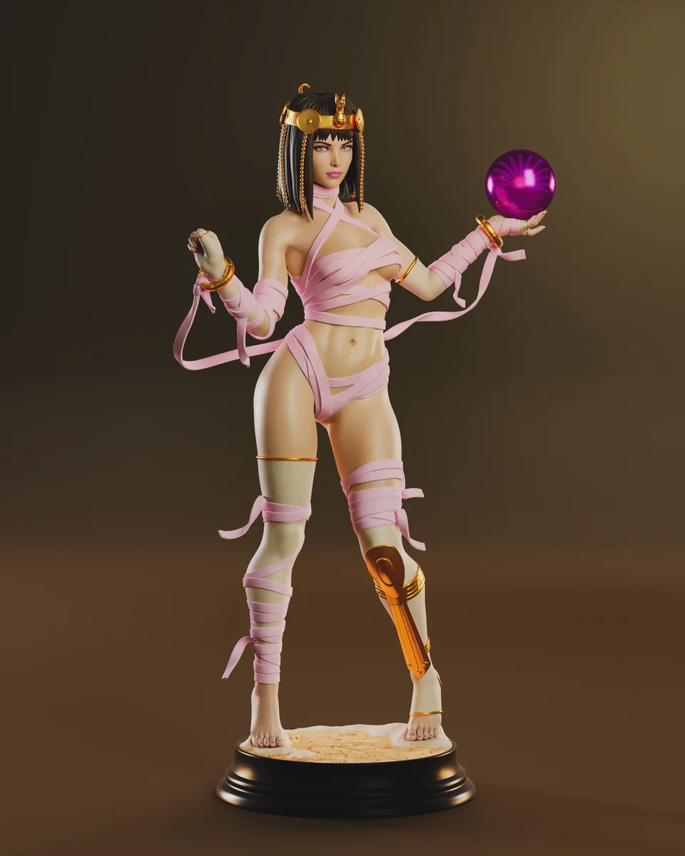 Menat | Fan Art | 3D Printed Resin Model Garage Kit | *Un-Painted* | Abe3D 3