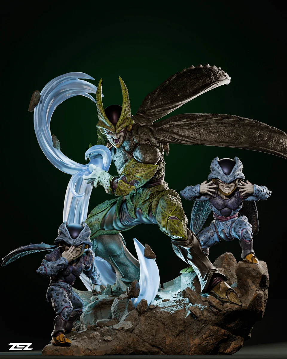 Cell | Fan Art | 3D Printed Resin Model Garage Kit | *Un-Painted* | ZEZ Studio 3