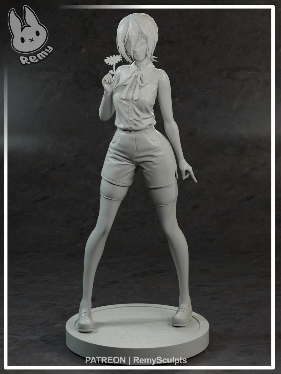 Reze | Fan Art | 3D Printed Resin Model Garage Kit | *Un-Painted* | Remy Sculpts 6