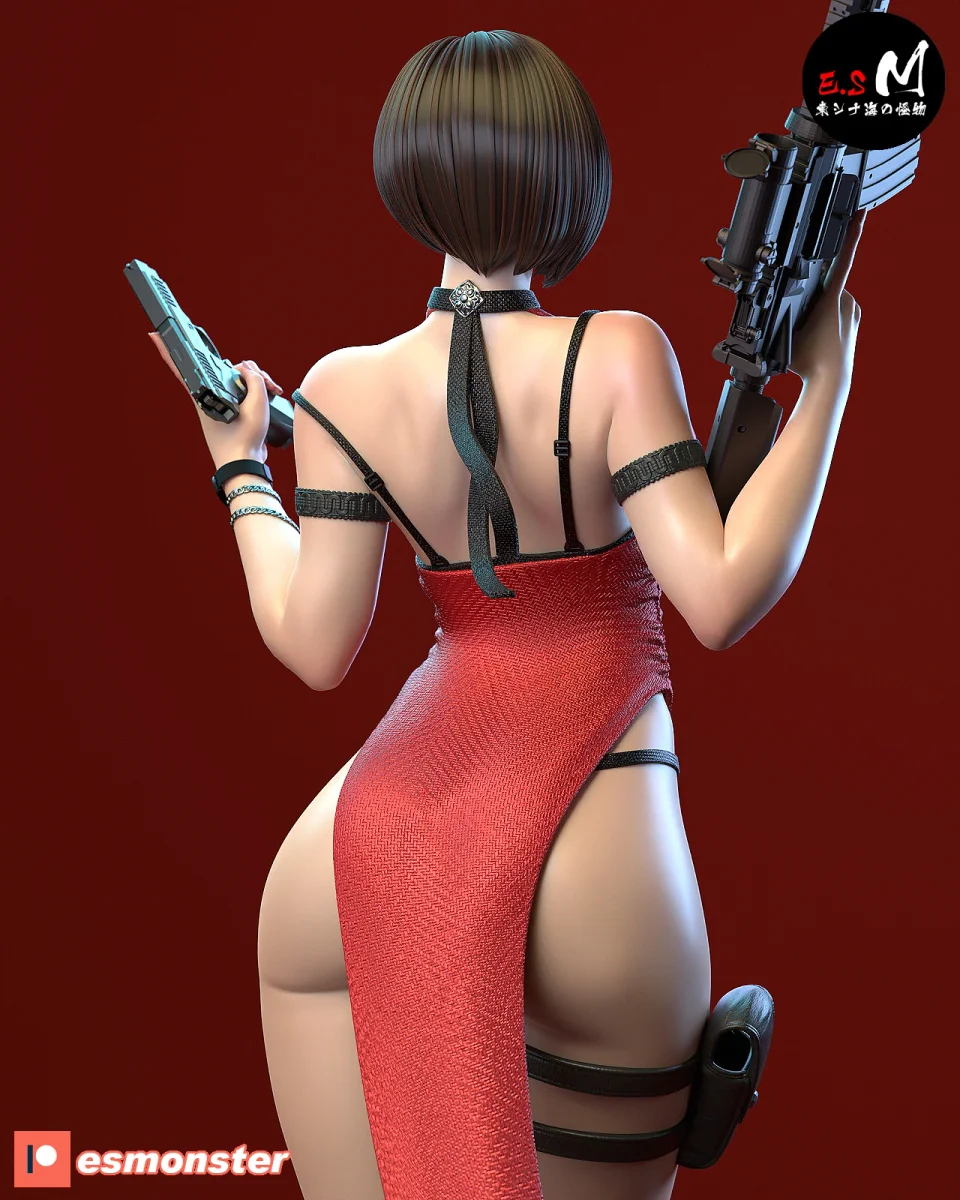 Ada Wong v1 | Fan Art | 3D Printed Resin Model Garage Kit | *Un-Painted* | ES Monster 4