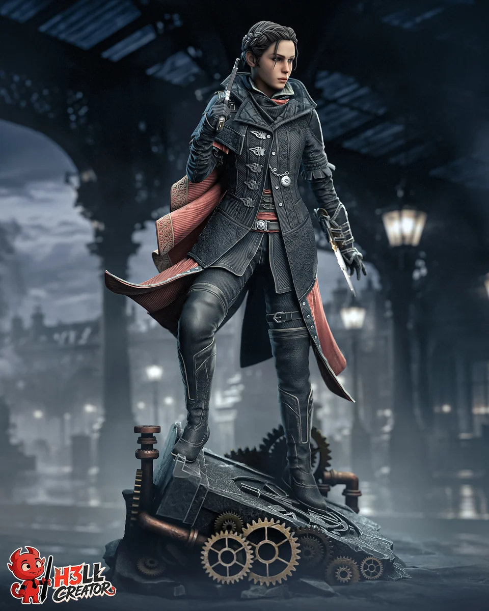 Evie Frye | Fan Art | 3D Printed Resin Model Garage Kit | *Un-Painted* | H3LL Creator 4