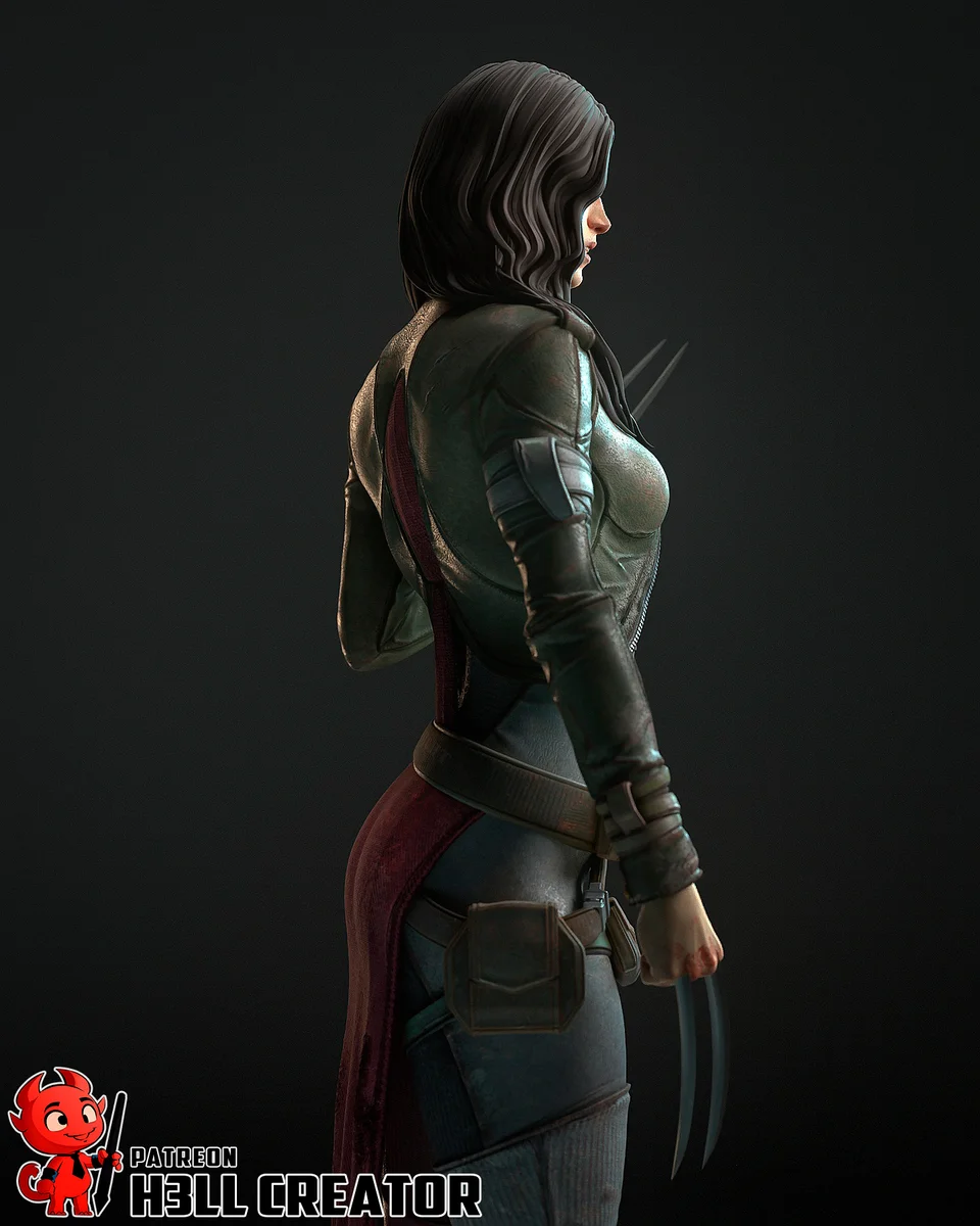 X-23 | Fan Art | 3D Printed Resin Model Garage Kit | *Un-Painted* | H3LL Creator 5