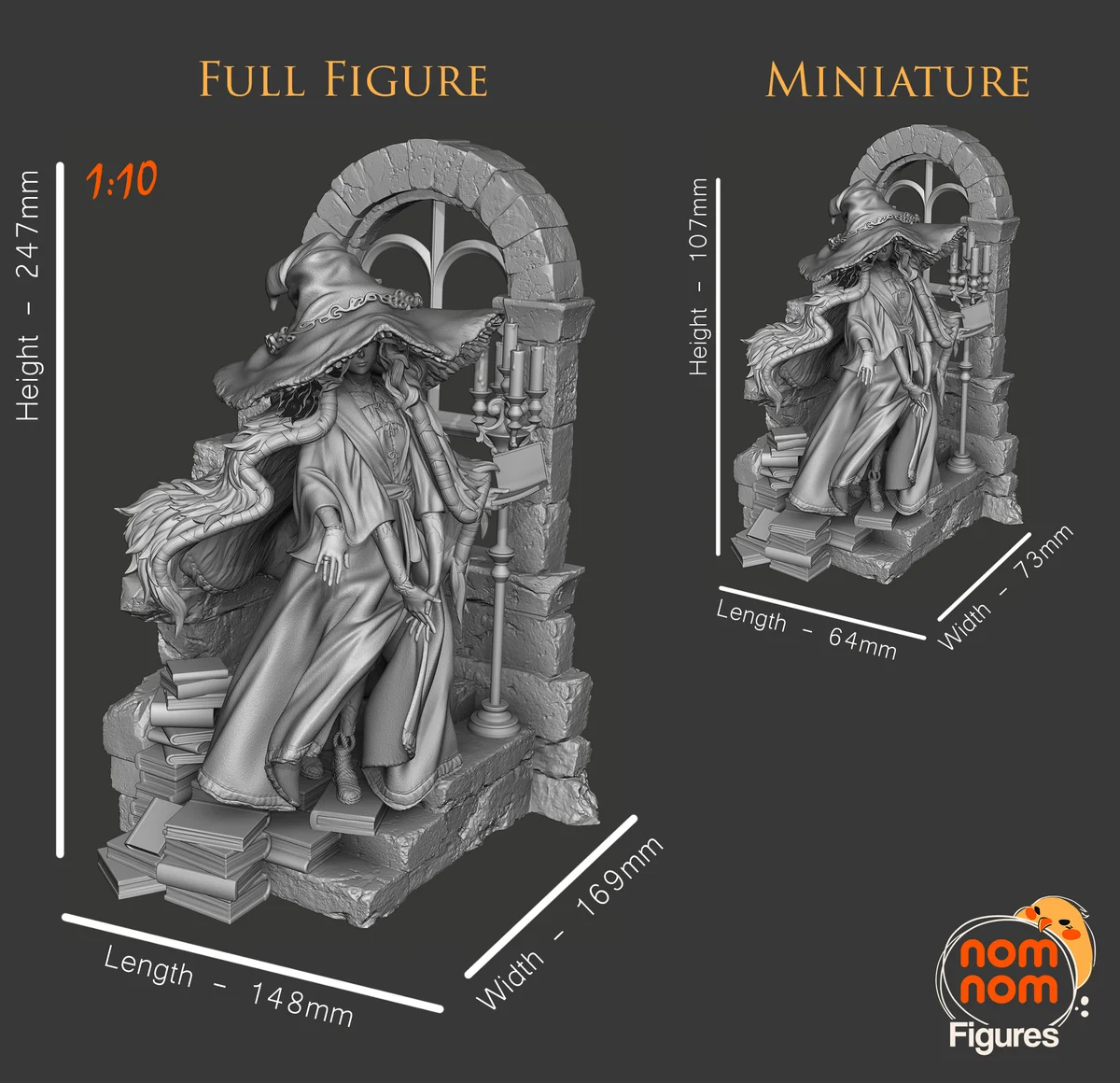 Ranni the Witch | Fan Art | 3D Printed Resin Model Garage Kit | *Un-Painted* | Nomnom 4