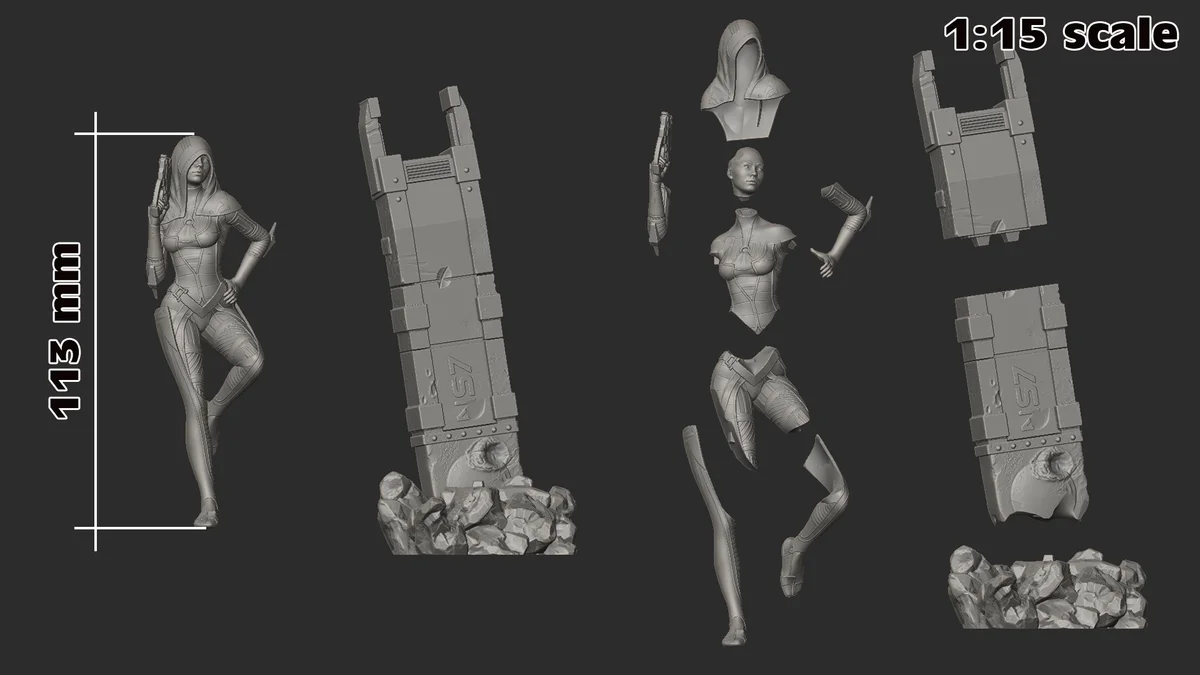 Kasumi Goto | Fan Art | 3D Printed Resin Model Garage Kit | *Un-Painted* | H3LL Creator 8