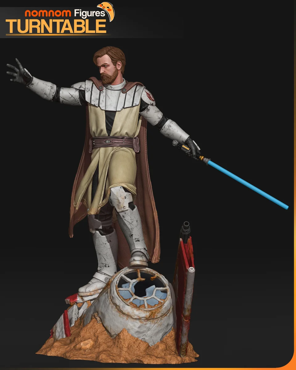 Obi-wan Kenobi | Fan Art | 3D Printed Resin Model Garage Kit | *Un-Painted* | Nomnom 5