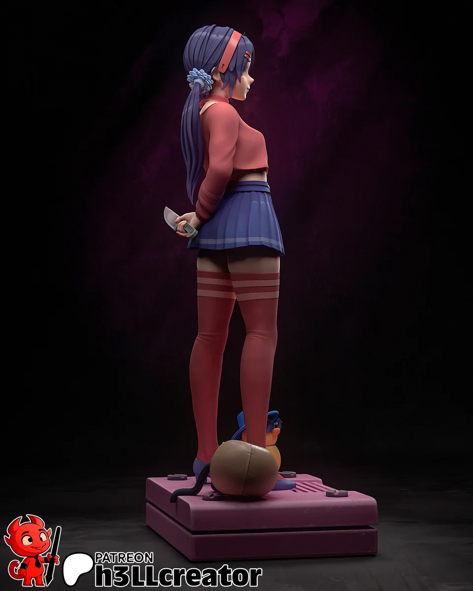 Mita | Fan Art | 3D Printed Resin Model Garage Kit | *Un-Painted* | H3LL Creator 8
