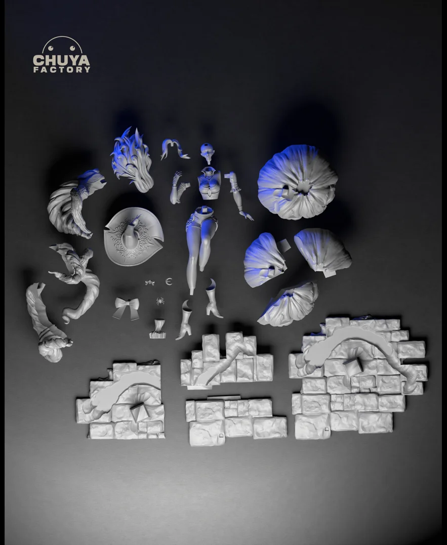 Sylvia | Fan Art | 3D Printed Resin Model Garage Kit | *Un-Painted* | Chuya Factory 17