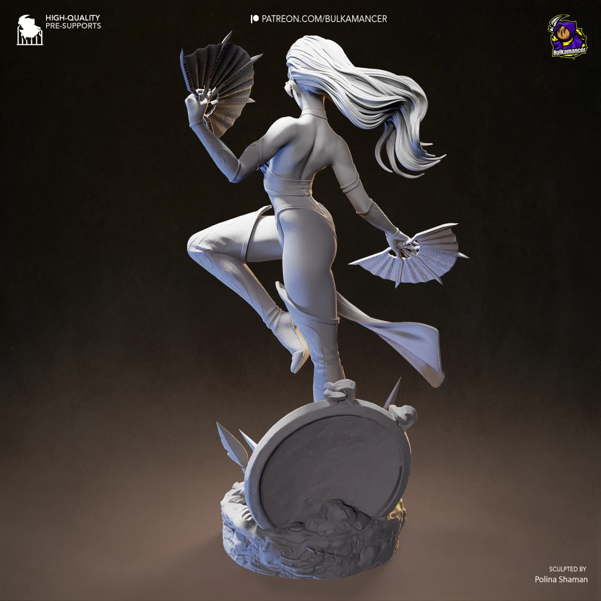 Kitana | Fan Art | 3D Printed Resin Model Garage Kit | *Un-Painted* | Bulkamancer 8