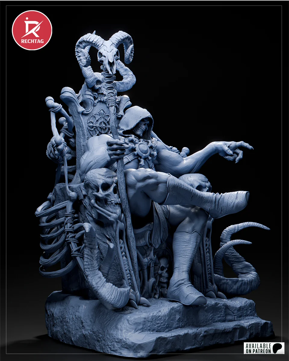 Skeletor | Fan Art | 3D Printed Resin Model Garage Kit | *Un-Painted* | Rechtag 20