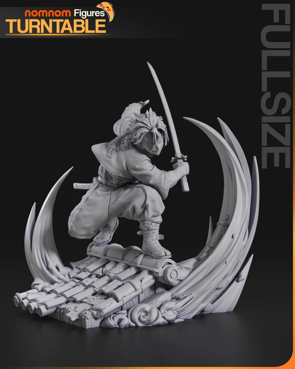 Sanemi | Fan Art | 3D Printed Resin Model Garage Kit | *Un-Painted* | Nomnom 8