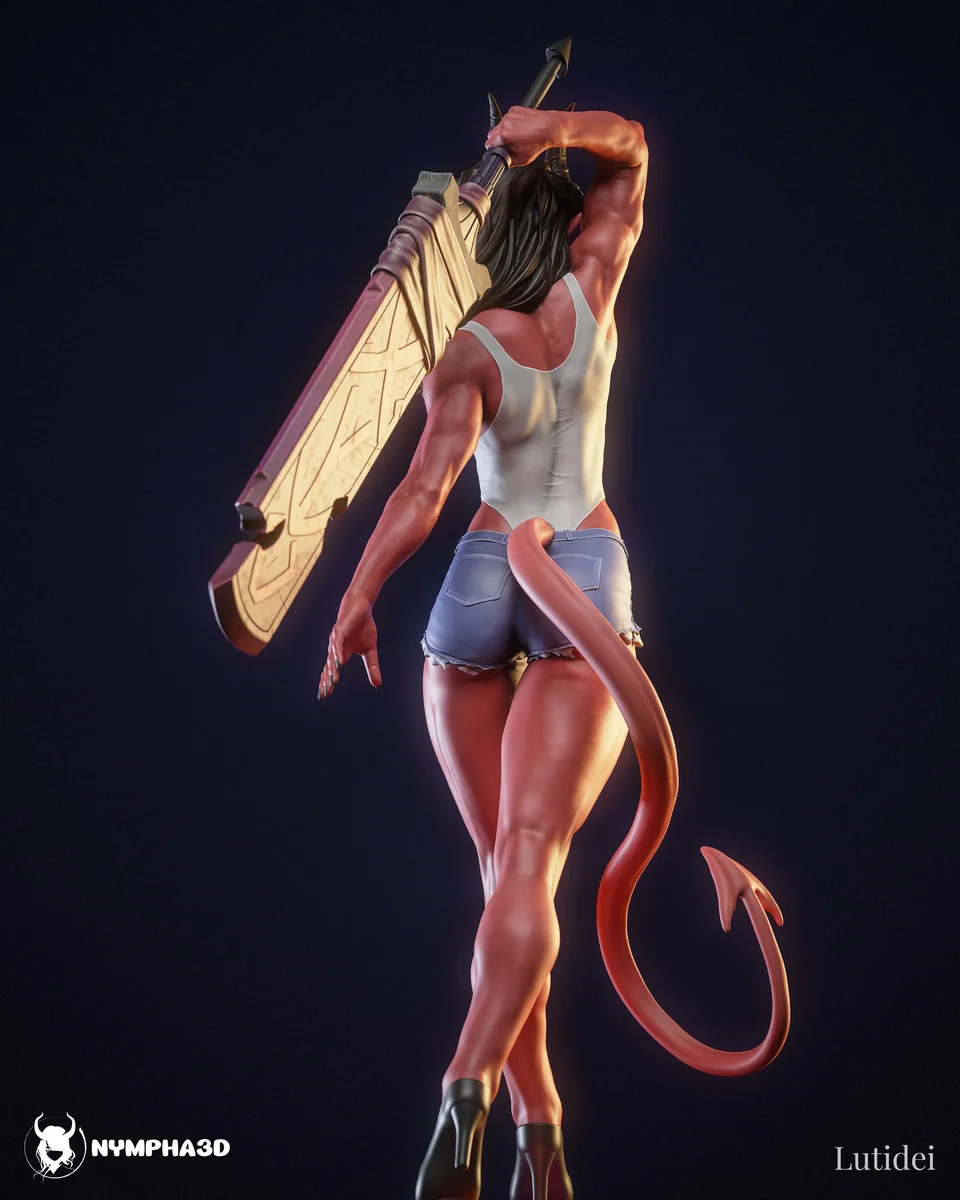 Malevola | Fan Art | 3D Printed Resin Model Garage Kit | *Un-Painted* | Nympha3D 3